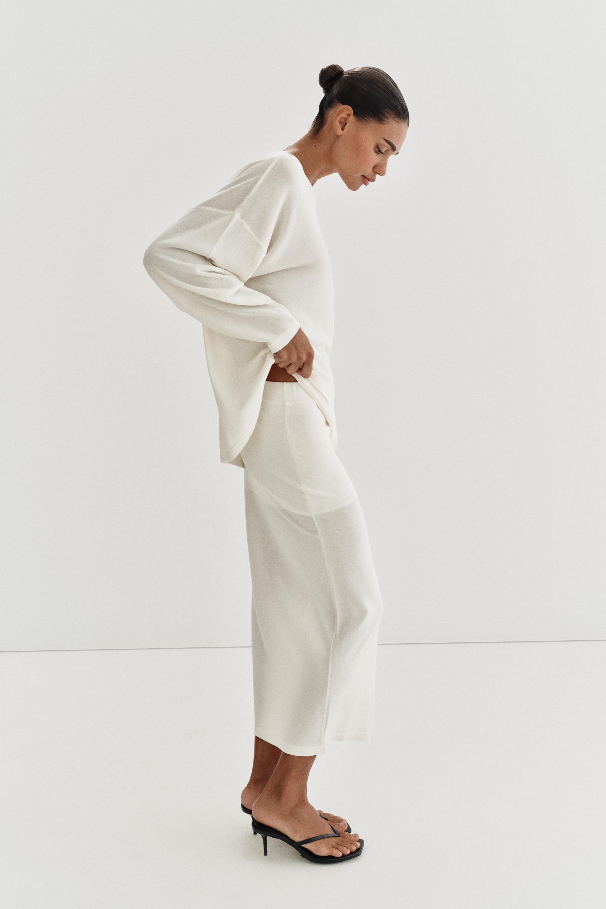 PULL OVERSIZE EN MAILLE FINE